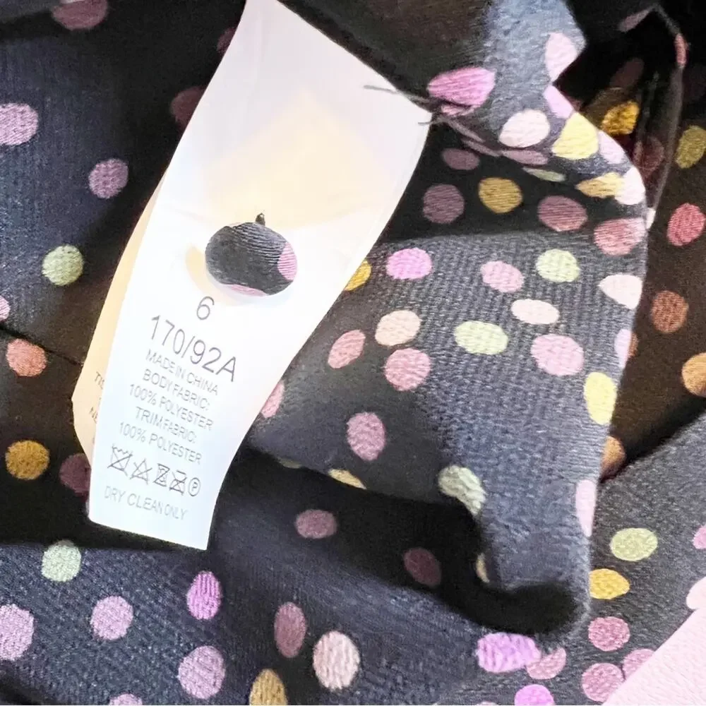 Kate Spade Disco Dots Ruffle Shirtdress‎ Size 6